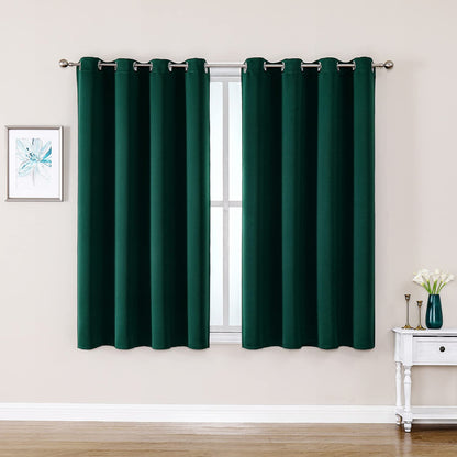 ChrisDowa Blackout Curtains for Bedroom and Living Room 63 Inches Long