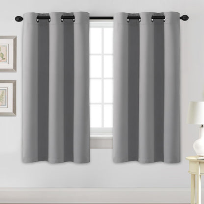 H.VERSAILTEX Blackout Curtains for Bedroom Thermal Insulated Room Darkening Living Room Curtains 63 Inch Long Grommet Privacy Protection Window Curtain Panels/Drapes for Nursery,2 Panels,Ivory/Cream