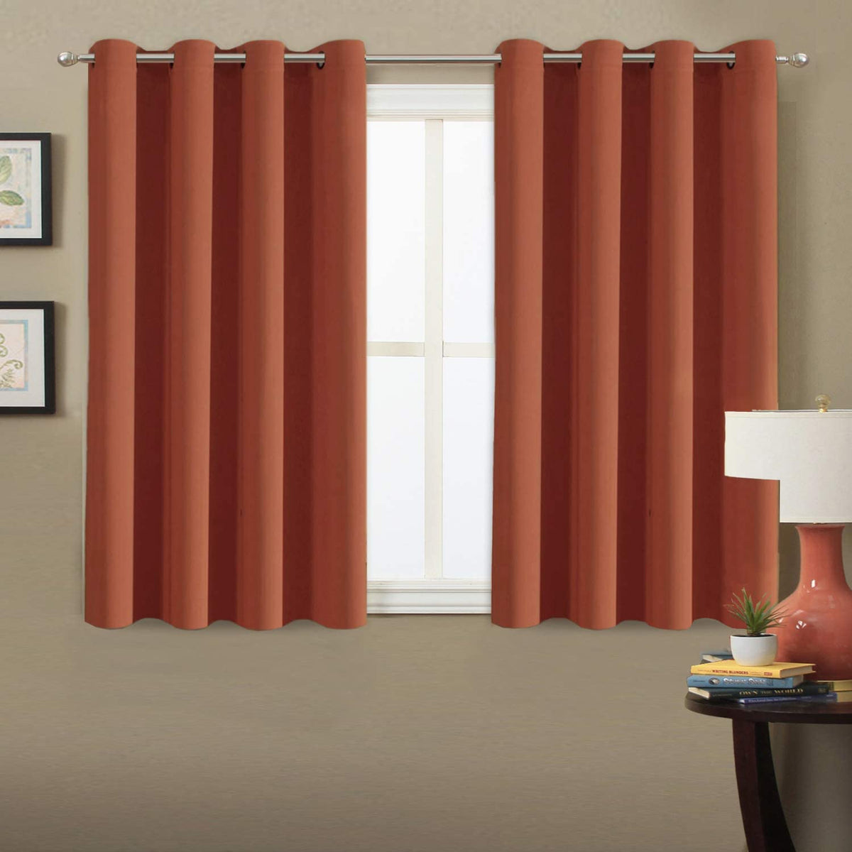 H.VERSAILTEX 100% Blackout Curtains for Bedroom Black Out Curtains 96 inch Thermal Insulated Long Blackout Curtains for Living Room, Energy Saving Curtains for Patio Door Grommet (1 Panel, Jet Black)