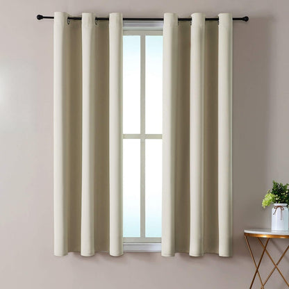 ChrisDowa Blackout Curtains for Bedroom and Living Room 63 Inches Long