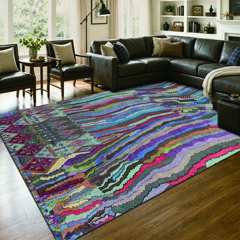 8x10 Rugs for Living Room Washable Green Area Rug Rugs for Bedroom