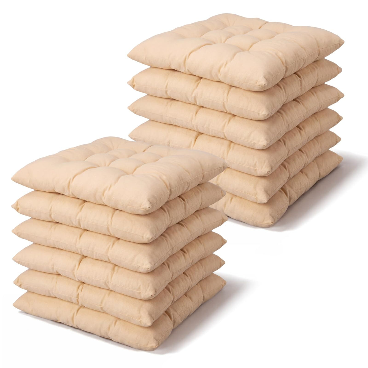 12 Pcs Bulk Floor Pillows Cushion for Kids Classroom,Coffee Color,Square
