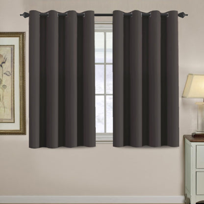 H.VERSAILTEX 100% Blackout Curtains for Bedroom Black Out Curtains 96 inch Thermal Insulated Long Blackout Curtains for Living Room, Energy Saving Curtains for Patio Door Grommet (1 Panel, Jet Black)