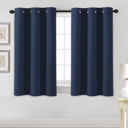 H.VERSAILTEX Blackout Curtains for Bedroom Thermal Insulated Room Darkening Living Room Curtains 63 Inch Long Grommet Privacy Protection Window Curtain Panels/Drapes for Nursery,2 Panels,Ivory/Cream