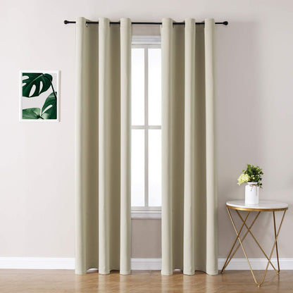 ChrisDowa Blackout Curtains for Bedroom and Living Room 63 Inches Long