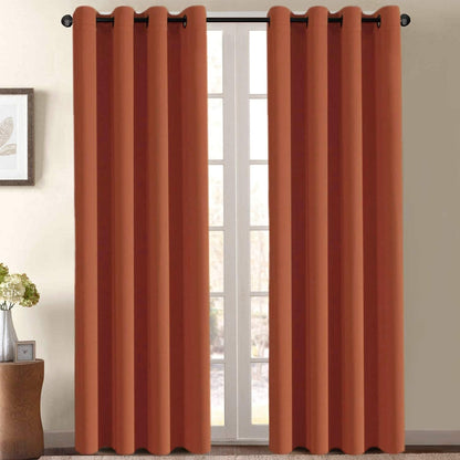H.VERSAILTEX 100% Blackout Curtains for Bedroom Black Out Curtains 96 inch Thermal Insulated Long Blackout Curtains for Living Room, Energy Saving Curtains for Patio Door Grommet (1 Panel, Jet Black)