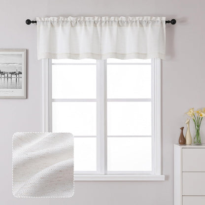 Chyhomenyc White Curtains 84 Inch Length 2 Panels 40Wx84L inches