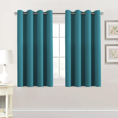 H.VERSAILTEX Blackout Curtains for Bedroom Thermal Insulated Room Darkening Living Room Curtains 63 Inch Long Grommet Privacy Protection Window Curtain Panels/Drapes for Nursery,2 Panels,Ivory/Cream