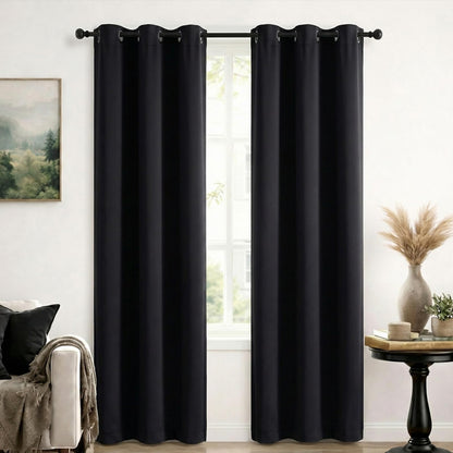 Simplebrand Sage Green Blackout Curtains 84 Inch Length 2 Panels Set for Bedroom/Living Room, Solid Room Darkening Thermal Insulated Grommet Energy Saving Window Treatment Drapes, Each 52" Wide