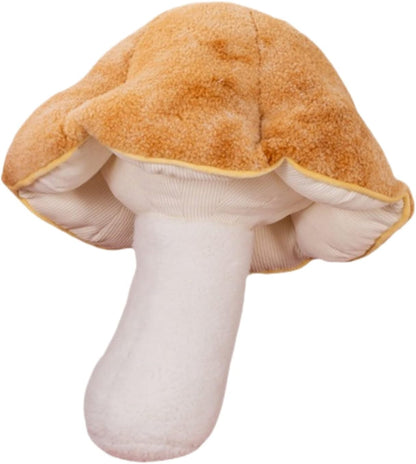 Mushroom Pillow Floor Pillow Sofa Cushion Home Decoration Pillows Reading Pillow (Khaki, 32cm)