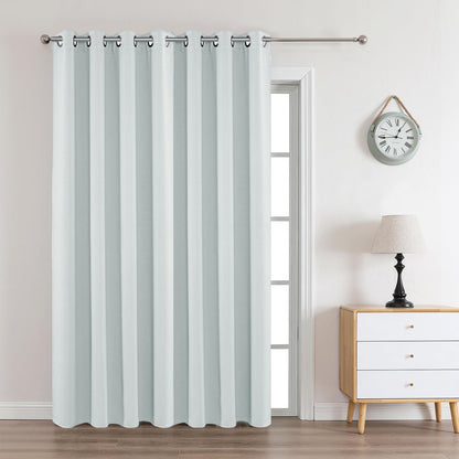Joydeco Blackout Curtains for Bedroom 84 Inch - Black Out Curtains with Grommets Thermal Insulated Room Darkening Light Blocking, Noise Reducing & Wrinkle-Free Drapes for Living Room Windows, 2 Panels