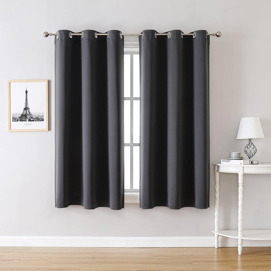 ChrisDowa Blackout Curtains for Bedroom and Living Room 63 Inches Long