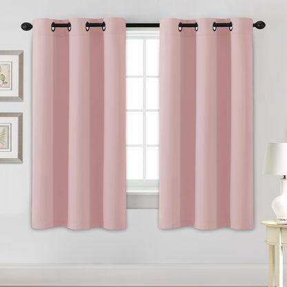 H.VERSAILTEX Blackout Curtains for Bedroom Thermal Insulated Room Darkening Living Room Curtains 63 Inch Long Grommet Privacy Protection Window Curtain Panels/Drapes for Nursery,2 Panels,Ivory/Cream