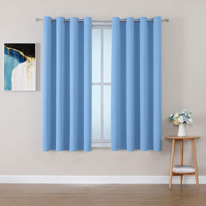 ChrisDowa Blackout Curtains for Bedroom and Living Room 63 Inches Long