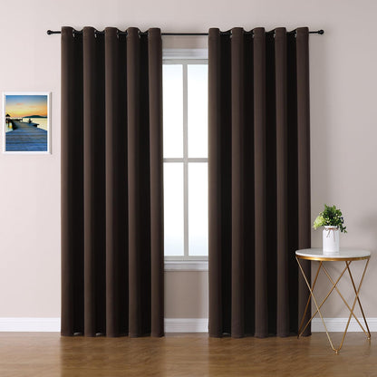 ChrisDowa Blackout Curtains for Bedroom and Living Room 63 Inches Long