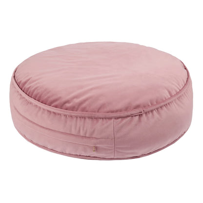 Round Floor Pillow Cover Velvet Throw Seating Pouf Yoga Meditation Cushion Plush Case Reading Room Decor Cover Only (25.6IN, Green)