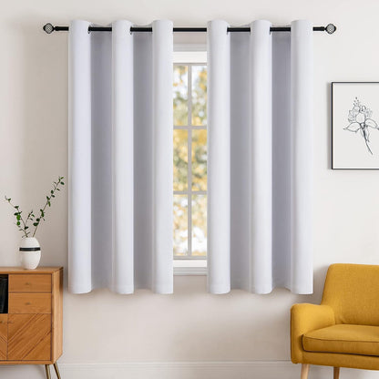 MIULEE Light Pink Blackout Bedroom Curtains Drapes 84 Inch Long 52"x84"