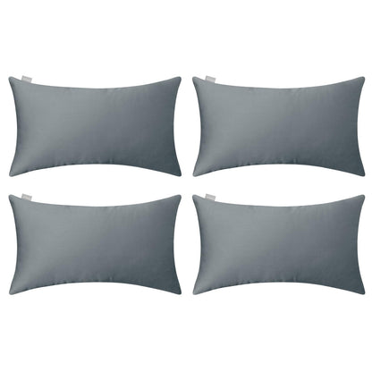 Thmyo 4-Pack 100% Cotton Solid Decorative Throw Pillow Case 18x18 Orange