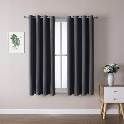 ChrisDowa Blackout Curtains for Bedroom and Living Room 63 Inches Long