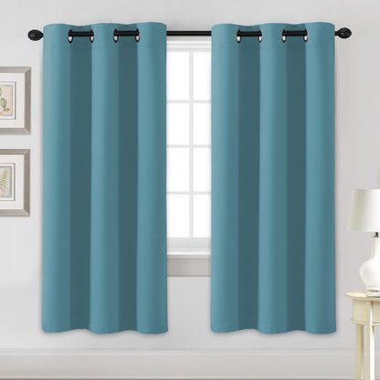 H.VERSAILTEX Blackout Curtains for Bedroom Thermal Insulated Room Darkening Living Room Curtains 63 Inch Long Grommet Privacy Protection Window Curtain Panels/Drapes for Nursery,2 Panels,Ivory/Cream