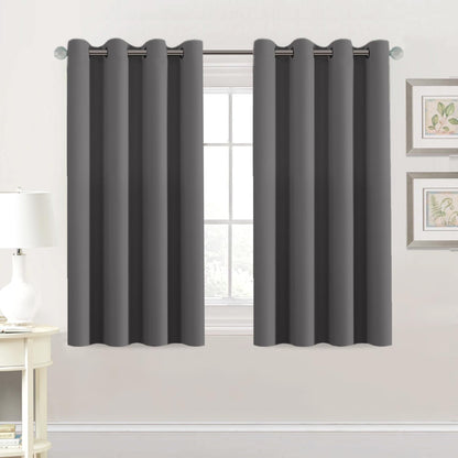 H.VERSAILTEX Blackout Curtains for Bedroom Thermal Insulated Room Darkening Living Room Curtains 63 Inch Long Grommet Privacy Protection Window Curtain Panels/Drapes for Nursery,2 Panels,Ivory/Cream