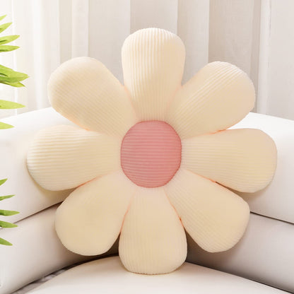 Sioloc Flower Pillow Shaped Throw Pillow Butt Cushion Flower Floor Pillow,Seating Cushion,Cute Room Decor & Plush Pillow for Bedroom Sofa Chair(Green,15.7'')
