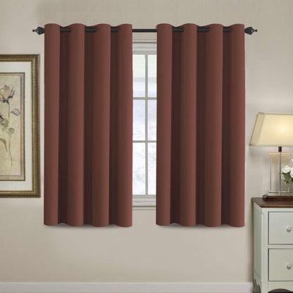 H.VERSAILTEX 100% Blackout Curtains for Bedroom Black Out Curtains 96 inch Thermal Insulated Long Blackout Curtains for Living Room, Energy Saving Curtains for Patio Door Grommet (1 Panel, Jet Black)