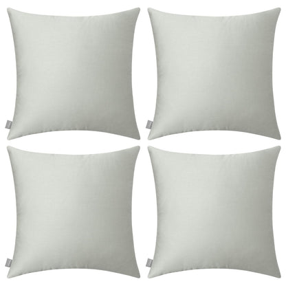 Thmyo 4-Pack 100% Cotton Solid Decorative Throw Pillow Case 18x18 Orange