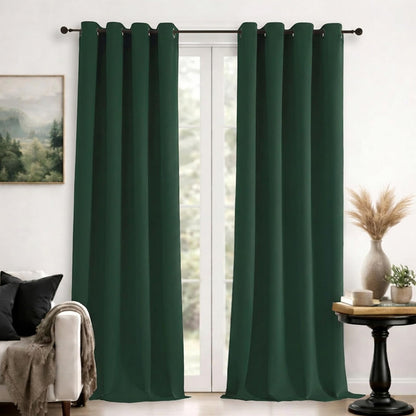Simplebrand Sage Green Blackout Curtains 84 Inch Length 2 Panels Set for Bedroom/Living Room, Solid Room Darkening Thermal Insulated Grommet Energy Saving Window Treatment Drapes, Each 52" Wide