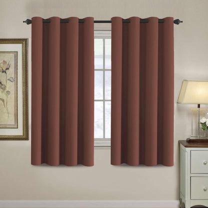 H.VERSAILTEX 100% Blackout Curtains for Bedroom Black Out Curtains 96 inch Thermal Insulated Long Blackout Curtains for Living Room, Energy Saving Curtains for Patio Door Grommet (1 Panel, Jet Black)