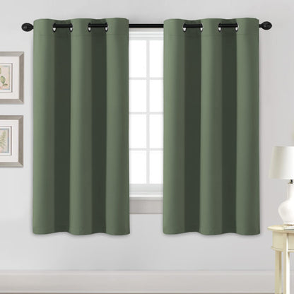 H.VERSAILTEX Blackout Curtains for Bedroom Thermal Insulated Room Darkening Living Room Curtains 63 Inch Long Grommet Privacy Protection Window Curtain Panels/Drapes for Nursery,2 Panels,Ivory/Cream