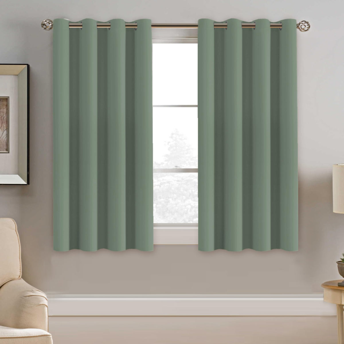 H.VERSAILTEX 100% Blackout Curtains for Bedroom Black Out Curtains 96 inch Thermal Insulated Long Blackout Curtains for Living Room, Energy Saving Curtains for Patio Door Grommet (1 Panel, Jet Black)