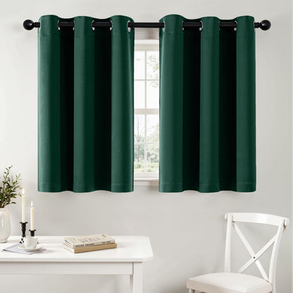 MIULEE Blackout Curtains for Bedroom 2 Panels 40 x 63 Inch Long Navy Blue