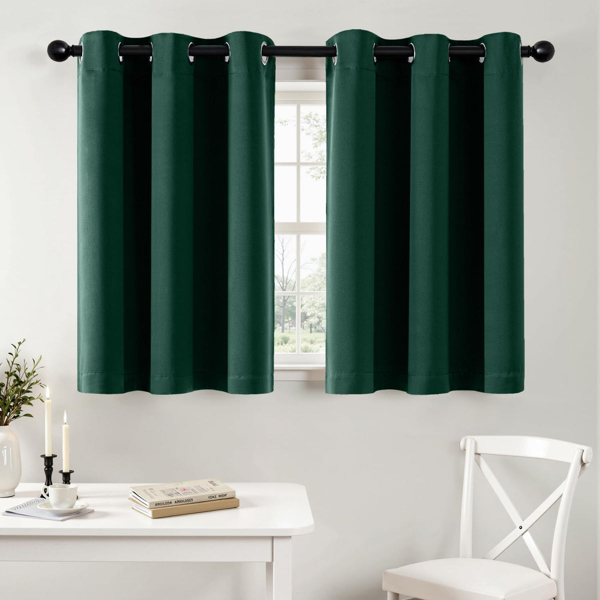 MIULEE Blackout Curtains for Bedroom 2 Panels 40 x 63 Inch Long Pink
