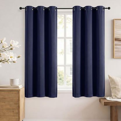 Simplebrand Sage Green Blackout Curtains 84 Inch Length 2 Panels Set for Bedroom/Living Room, Solid Room Darkening Thermal Insulated Grommet Energy Saving Window Treatment Drapes, Each 52" Wide