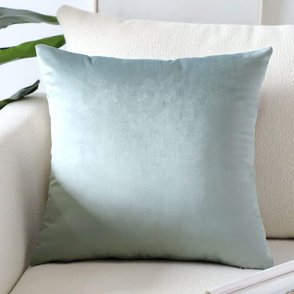 Artscope Luxury Velvet Pillow Covers Super Soft Decorative Square Throw Pillow Covers Case Cushion Covers for Sofa Couch Bedroom Car Decor 20x20 Inch Light Blue