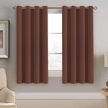 H.VERSAILTEX Blackout Curtains for Bedroom Thermal Insulated Room Darkening Living Room Curtains 63 Inch Long Grommet Privacy Protection Window Curtain Panels/Drapes for Nursery,2 Panels,Ivory/Cream
