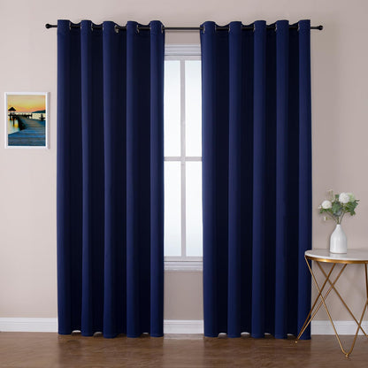 ChrisDowa Blackout Curtains for Bedroom and Living Room 63 Inches Long