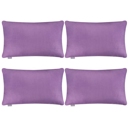 Thmyo 4-Pack 100% Cotton Solid Decorative Throw Pillow Case 18x18 Orange