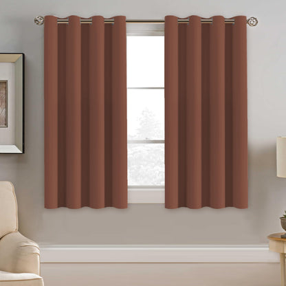 H.VERSAILTEX 100% Blackout Curtains for Bedroom Black Out Curtains 96 inch Thermal Insulated Long Blackout Curtains for Living Room, Energy Saving Curtains for Patio Door Grommet (1 Panel, Jet Black)
