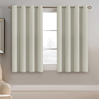 H.VERSAILTEX 100% Blackout Curtains for Bedroom Black Out Curtains 96 inch Thermal Insulated Long Blackout Curtains for Living Room, Energy Saving Curtains for Patio Door Grommet (1 Panel, Jet Black)