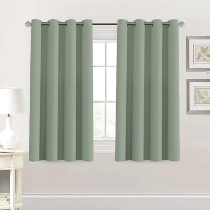 H.VERSAILTEX 100% Blackout Curtains for Bedroom Black Out Curtains 96 inch Thermal Insulated Long Blackout Curtains for Living Room, Energy Saving Curtains for Patio Door Grommet (1 Panel, Jet Black)