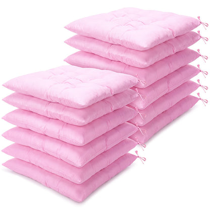 12 Pcs Bulk Floor Pillows Cushion for Kids Classroom,Coffee Color,Square