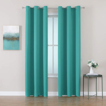 ChrisDowa Blackout Curtains for Bedroom and Living Room 63 Inches Long