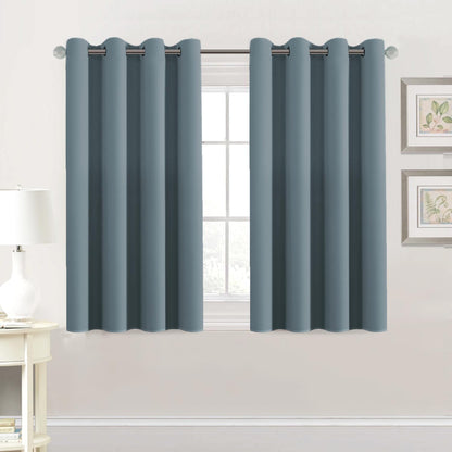H.VERSAILTEX Blackout Curtains for Bedroom Thermal Insulated Room Darkening Living Room Curtains 63 Inch Long Grommet Privacy Protection Window Curtain Panels/Drapes for Nursery,2 Panels,Ivory/Cream