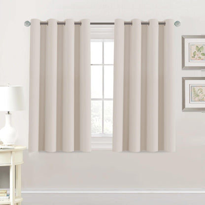 H.VERSAILTEX 100% Blackout Curtains for Bedroom Black Out Curtains 96 inch Thermal Insulated Long Blackout Curtains for Living Room, Energy Saving Curtains for Patio Door Grommet (1 Panel, Jet Black)