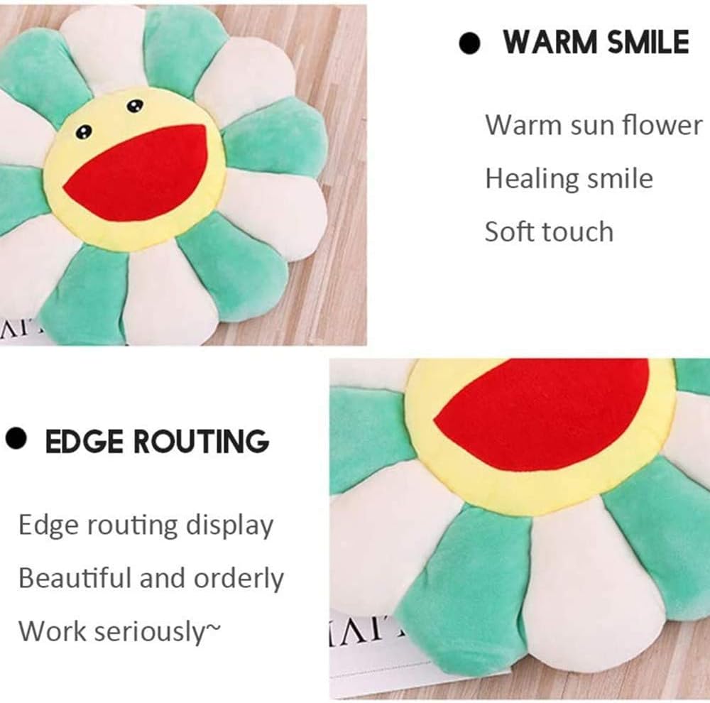 TEFU Flower Plush Pillow, Sunflower Soft Comfortable,Colorful,16.5in/42cm