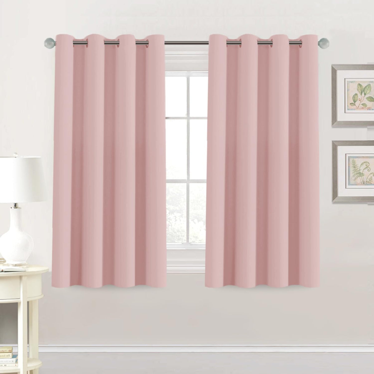 H.VERSAILTEX 100% Blackout Curtains for Bedroom Black Out Curtains 96 inch Thermal Insulated Long Blackout Curtains for Living Room, Energy Saving Curtains for Patio Door Grommet (1 Panel, Jet Black)
