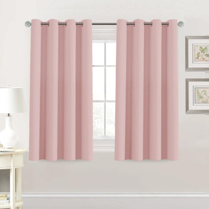 H.VERSAILTEX 100% Blackout Curtains for Bedroom Black Out Curtains 96 inch Thermal Insulated Long Blackout Curtains for Living Room, Energy Saving Curtains for Patio Door Grommet (1 Panel, Jet Black)