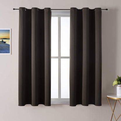 ChrisDowa Blackout Curtains for Bedroom and Living Room 63 Inches Long